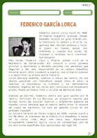 Vista previa - Hojas de trabajo - Comprensión lectora_Federico García Lorca - página 2