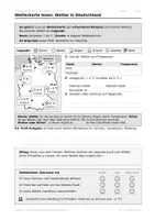 Vorschau - Arbeitsblätter - Wetterkarte lesen: Wetterzeichen und Temperatur Klasse 3–4 - Deckblatt