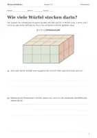 Vorschau - Arbeitsblätter - Volumen und Einheitswürfel Arbeitsheft Klasse 5–6 - Deckblatt