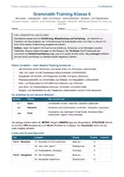 Vorschau - Arbeitsblätter - Wortarten, Satzglieder, Aktiv/Passiv, Adverbial-, Subjekt- und Objektsätze – mit Lösungen Klasse 6 - Seite 1