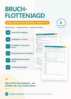 Vorschau - Spiele - Bruch-Flottenjagd – Brüche addieren und subtrahieren als Partnerspiel mit Selbstkontrolle (6. Schulstufe / Klasse 6) - Deckblatt