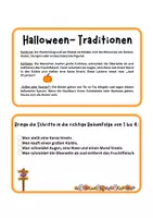 Vorschau - Arbeitsblätter - Halloween:Lesen, Wortschatz und Kreatives (A1–A2 / DaF/DaZ) - Seite 3