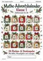 Vorschau - Stundenentwürfe - Mathe-Adventskalender Klasse 1 – Zahlenraum bis 20 - Deckblatt