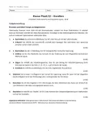 Vorschau - Test - Physik: Klausur - Elektrodynamik und Energieübertragung, Induktion Rekuperation GK - Seite 1