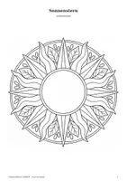 Vorschau - Mal- und Bastelvorlagen - ☀️ AUSZEIT – Sommerzauber 10 Sommermandalas zum Ausmalen - Seite 1