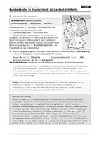 Vorschau - Arbeitsblätter - Bundesländer Lückentext mit Karte Klasse 3–4 - Seite 1