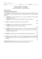 Vorschau - Test - Physik: Klausur - Kondensator als Energiespeicher GK - Seite 1