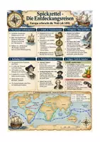 Vorschau - Arbeitsblätter - Entdeckungsreisen, Kolumbus 1492 - Geschichte Klasse 7-8, Übersicht + Aufgaben - Seite 3