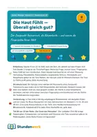 Vorschau - Stundenentwürfe - Sinne Tastsinn der Haut Klasse 5 6 (Std 8) - Deckblatt