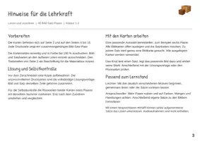 Vorschau - Stationenlernen - Farben und Formen Erste Sätze lesen Satz Bild Zuordnung - Seite 2