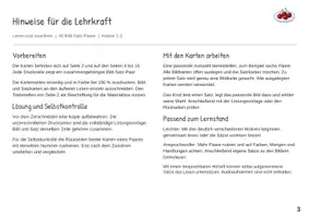 Vorschau - Stationenlernen - Obst und Gemüse Erste Sätze lesen Satz Bild Zuordnung - Seite 2