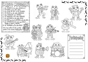Vista previa - Hojas de trabajo - Reto musical Halloween 3 niveles - página 3