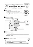 Vorschau - Unterrichtsreihen - Mauerfall 1989 🇩🇪 – Arbeitsblätter & Lösungen | DDR, BRD, Berliner Mauer & Wiedervereinigung, 9. November - Seite 1