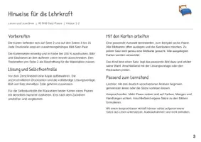 Vorschau - Stationenlernen - Zu Hause Erste Sätze lesen Satz Bild Zuordnung - Seite 2