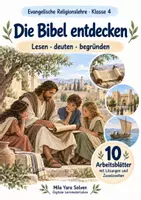 Vorschau - Arbeitsblätter - Die Bibel entdecken | Religion Klasse 4 Arbeitsblätter | Evangelische Religionslehre | 10 Arbeitsblätter als PDF - Deckblatt