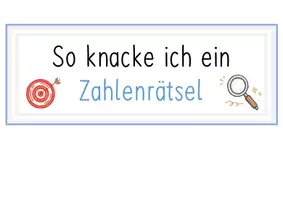 Vorschau - Bildkarten - Zahlenrätsel lösen Aushang - Seite 1