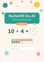 Vorschau - Arbeitsblätter - Rechenfit_bis_20_Zahlen - Deckblatt