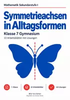 Vorschau - Arbeitsblätter - Symmetrieachsen in Alltagsformen - Deckblatt