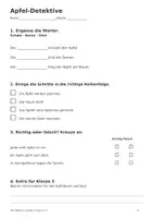 Vorschau - Arbeitsblätter - Der Apfel - Klasse 2-3 - Seite 3