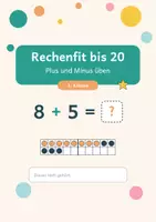 Vorschau - Arbeitsblätter - Rechenfit_bis_20_Plus_Minus - Deckblatt