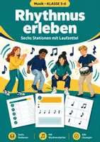 Vorschau - Arbeitsblätter - Stationenlernen Rhythmus, Klasse 5-6 - Deckblatt