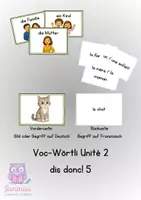 Vorschau - Bildkarten - dis donc 5! Unité 2 - Vokabel Karten - Deckblatt