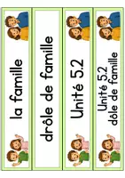 Vorschau - Präsentationen/Tafelbilder - Dis donc! 5 - Unité 2 "drôle de famille" - Tafelmaterial - Seite 1