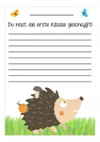 Vorschau - Mal- und Bastelvorlagen - Abschied 1. Klasse Igel / Igelklasse - Seite 2