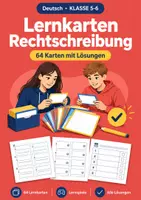Vorschau - Spiele - Lernkarten Rechtschreibung, Klasse 5-6 - Deckblatt