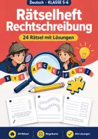 Vorschau - Arbeitsblätter - Rätselheft Rechtschreibung, Klasse 5-6 - Deckblatt