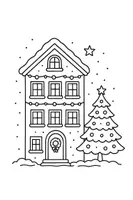 Vorschau - Mal- und Bastelvorlagen - Fensterdeko Winterstadt Vertretungsunterricht- kostenlos - Seite 3