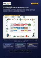 Vorschau - Mal- und Bastelvorlagen - 🗓️ Stundenplan fürs Smartboard – flexibel gestalten, Bildmodus & Druckfunktion | Klasse 1–6 - Seite 1