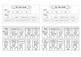 Vorschau - Arbeitsblätter - Englisch Klasse 3: Wortschatz, Lieder, Lesetexte - Seite 2