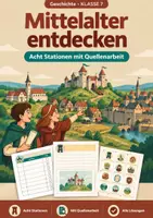Vorschau - Spiele - Geschichte Mittelalter Klasse 6-7: Burg, Stadt, Stände - Seite 1