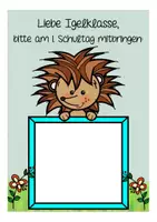 Vorschau - Mal- und Bastelvorlagen - Materialpaket Schulanfang Igelklasse - Seite 2