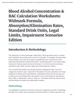 Voorbeeld - Blood Alcohol Concentration & BAC Calculation Worksheets - Pagina 1