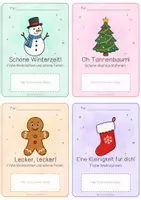 Vorschau - Anderer Materialtyp - Weihnachtsferien | Grußkarten für deine Klasse | Süßigkeiten - Seite 1