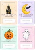 Vorschau - Bildkarten - Halloween | Grußkarten für deine Klasse | Süßigkeiten - Seite 3