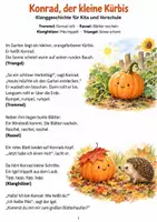 Vorschau - Bildkarten - Klanggeschichte Herbst & Kürbis – Kita, Kindergarten & Vorschule | mit Lied und Instrumentenkarten - Seite 1