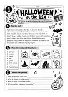 Vorschau - Unterrichtsreihen - Halloween in the USA 🎃 | Trick or Treat, Vocabulary, Reading & Grammar | Klasse 5–6 - Seite 1