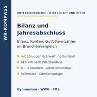 Vorschau - Stundenentwürfe - Bilanz & GuV: Jahresabschluss Kl. 9/10 - Deckblatt