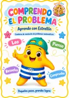 Vista previa - Unidades / Secuencias / Situaciones de Aprendizaje - 🌟 GRATIS Comprendo el problema con Estrellín ⭐ 30 fichas de problemas matemáticos + solucionario - Portada
