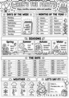 anteprima - Esercizi - ENGLISH VISUAL HELP | Alphabet, Phonics, Calendar, Seasons & Weather ENGLISH BASICS PACK - Pagina 3