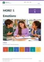 Vorschau - Unterrichtsreihen - MORE! 1 Unit 4 (LP 2023) • ENGLIVA CHECK: Emotions – Formativer Test - Deckblatt