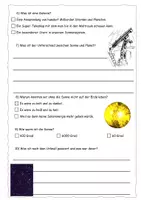 Vorschau - Arbeitsblätter - Quiz zum Weltraum Reportage - mit Lösung - Seite 1