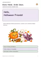 Vorschau - Arbeitsblätter - Hello Halloween: Englisch-Wortschatz zum Spielen - Deckblatt