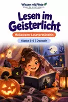 Vorschau - Arbeitsblätter - Halloween Lesen im Geisterlicht – Arbeitsheft Klasse 5–6 - Deckblatt