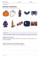 Vorschau - Arbeitsblätter - Halloween Spooky English Night – Arbeitsheft Klasse 5–6 - Seite 1