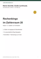 Vorschau - Spiele - Rechenbingo bis 20: 3 Stufen, 12 Pläne - Deckblatt