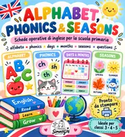 anteprima - Esercizi - ENGLISH VISUAL HELP | Alphabet, Phonics, Calendar, Seasons & Weather ENGLISH BASICS PACK - Pagina di copertina